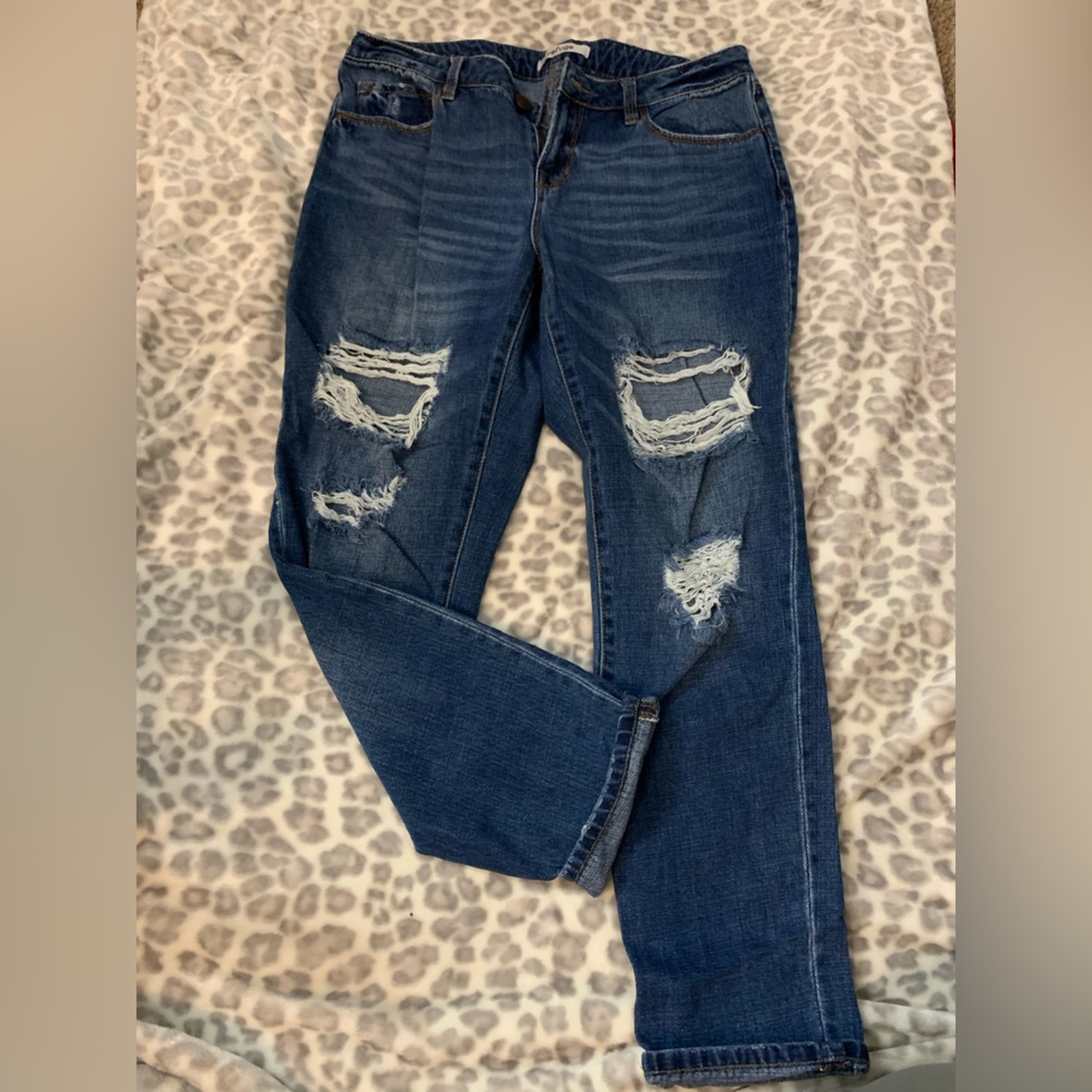 Ripped Boyfriend Jeans